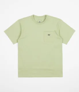 Adidas Heavyweight Shmoofoil Pocket T-Shirt - Magic Lime / Shadow Navy