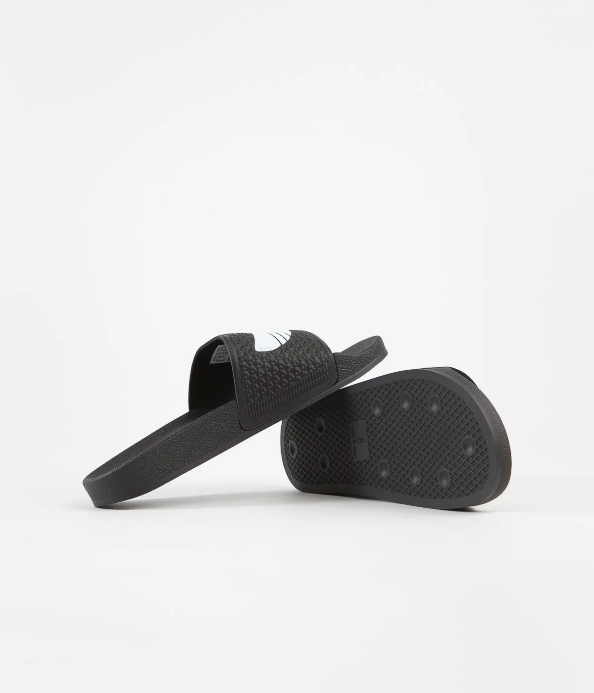 Adidas Shmoofoil Slides - Core Black / White / White