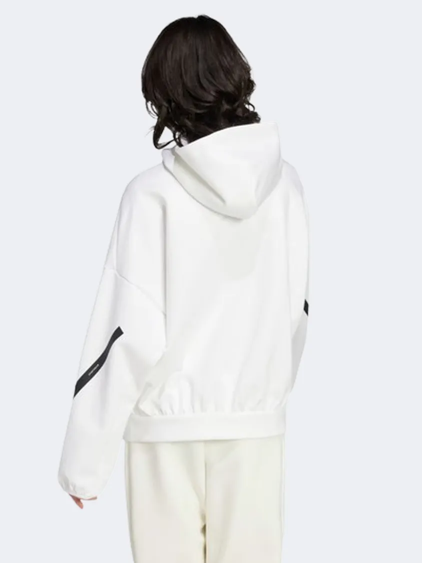 Adidas Z N E Women Sportswear Hoody White
