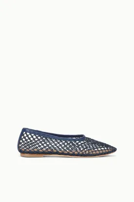 ALBA BALLET FLAT | NAVY NETTING