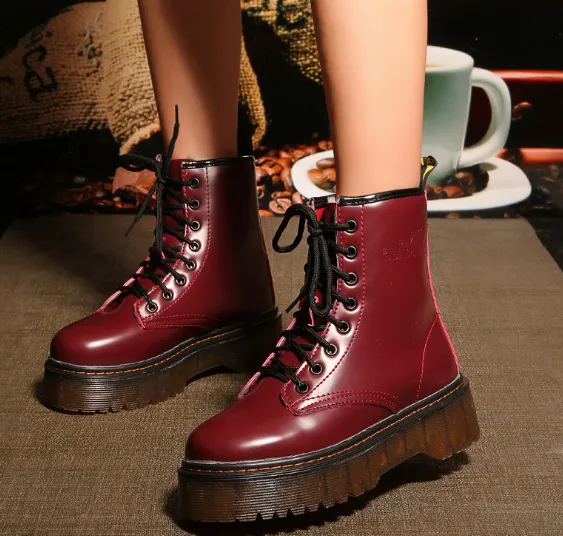 Chunky Sole Biker Boots