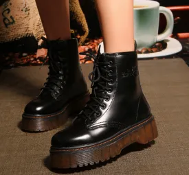 Chunky Sole Biker Boots