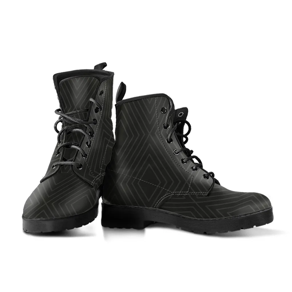 Combat Boots - Classic Pattern #111 | Unisex Boots, Custom Shoes, Hippie Boots, Lace Up Boots, 90s Boots, Women's Boots, Boots Men