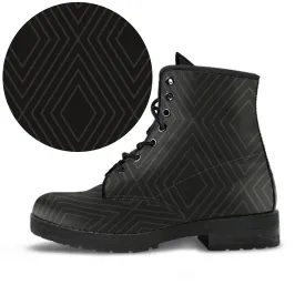 Combat Boots - Classic Pattern #111 | Unisex Boots, Custom Shoes, Hippie Boots, Lace Up Boots, 90s Boots, Women's Boots, Boots Men