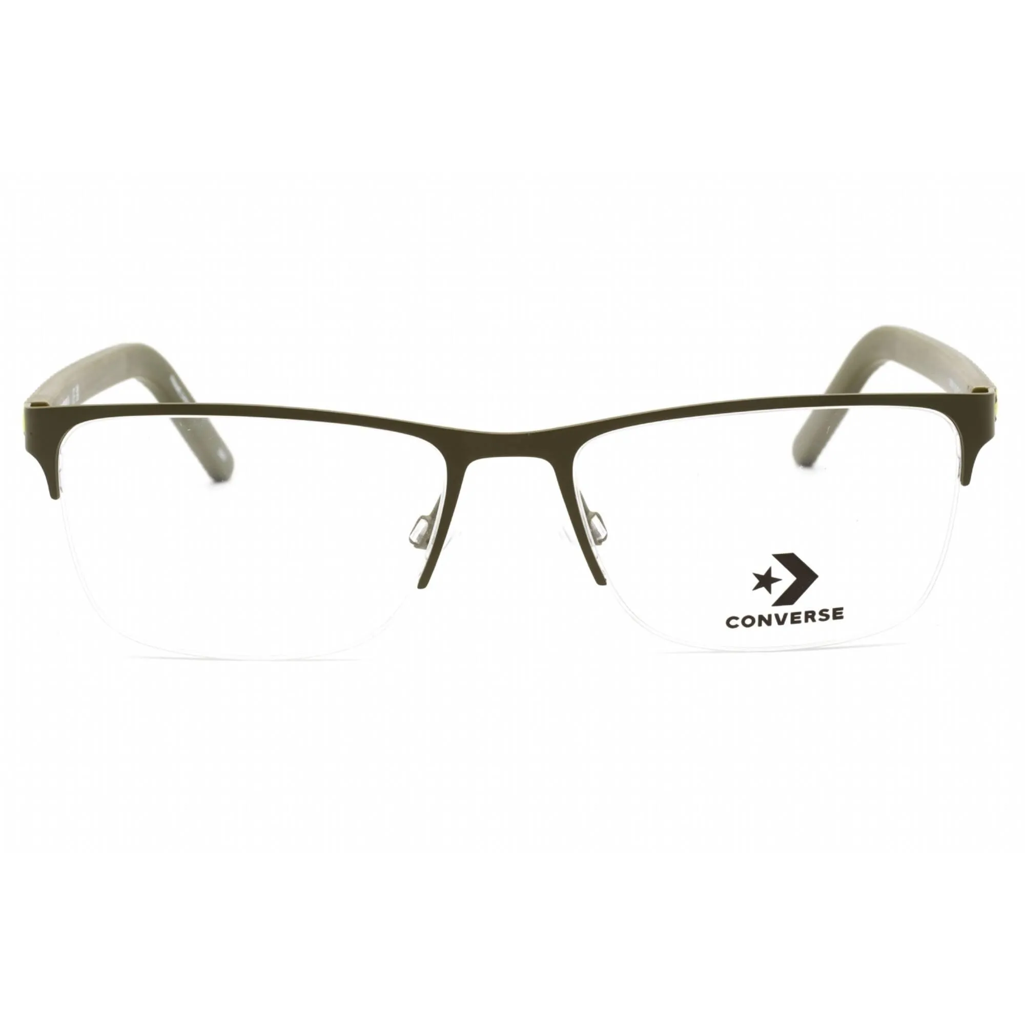 Converse Men's Eyeglasses - Half Rim Matte Converse Utility Metal Frame | CV3016 313