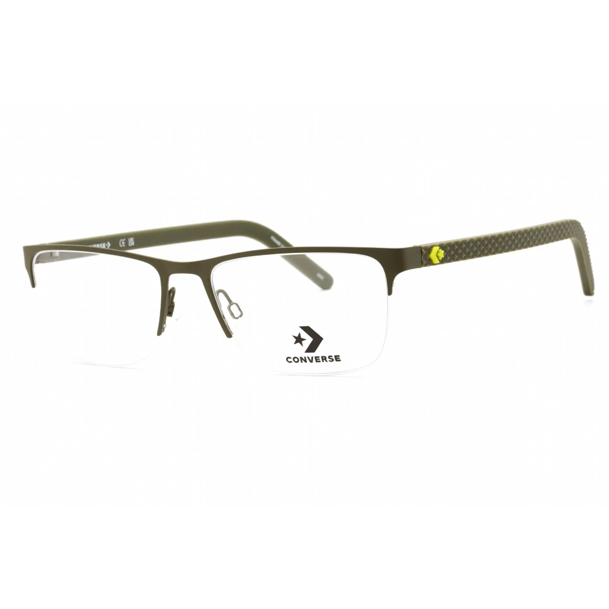 Converse Men's Eyeglasses - Half Rim Matte Converse Utility Metal Frame | CV3016 313