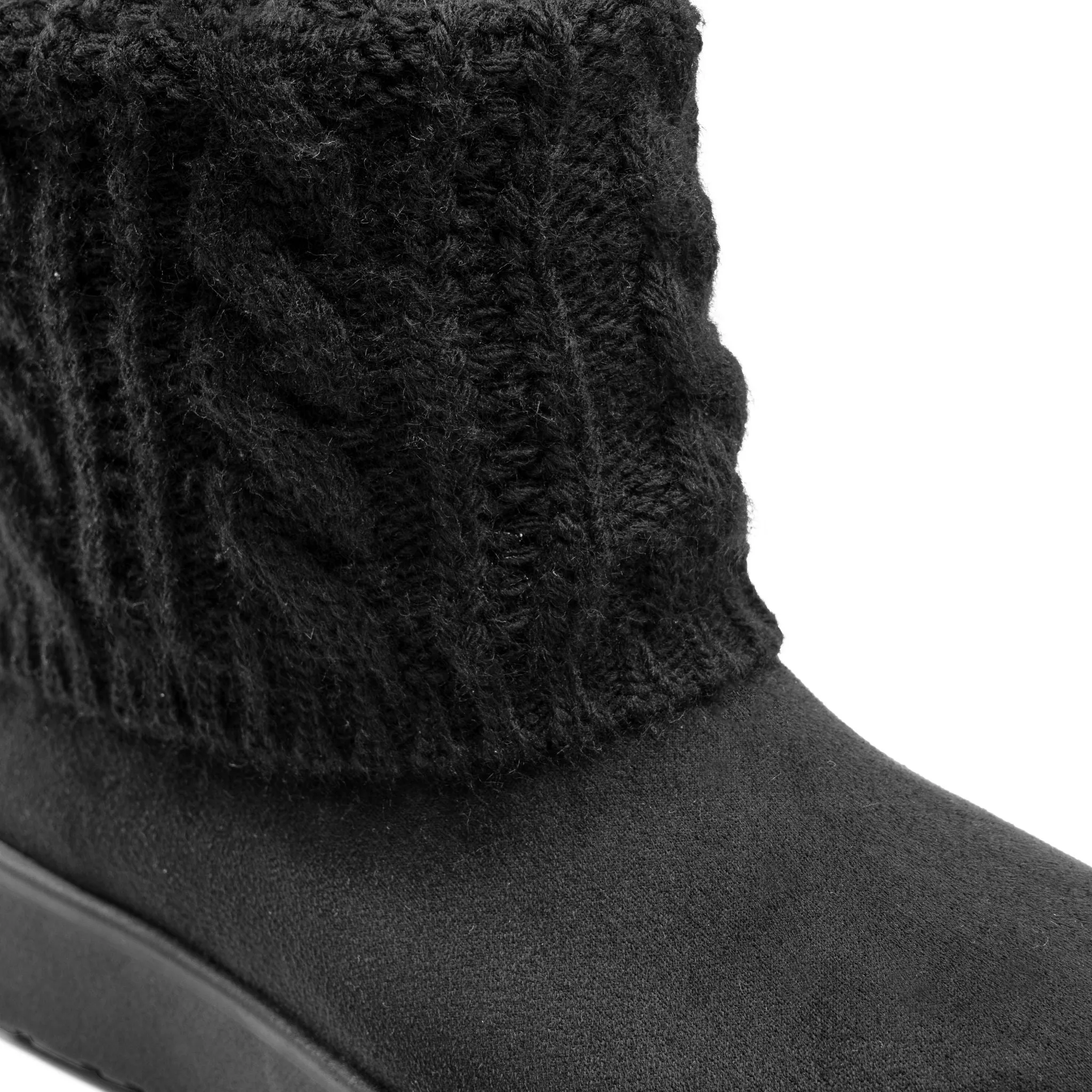 CozyCuff Boots - Black