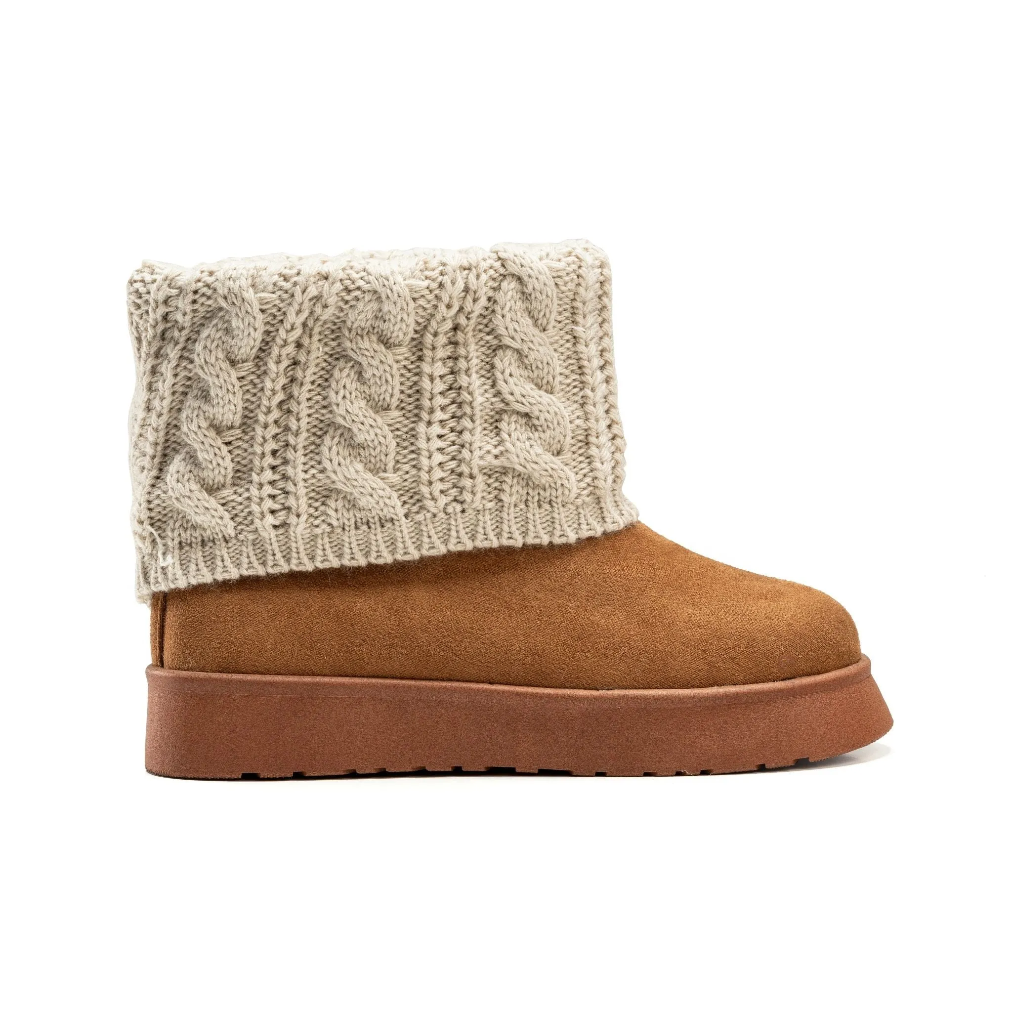 CozyCuff Boots - Camel