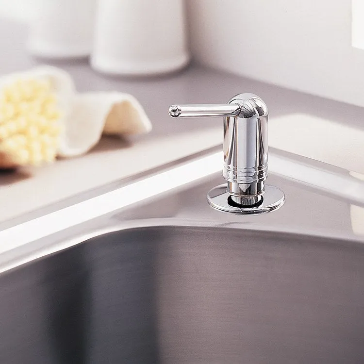 Deluxe Deck-Mount Liquid Soap/Lotion Pump Dispenser- Polished Chrome