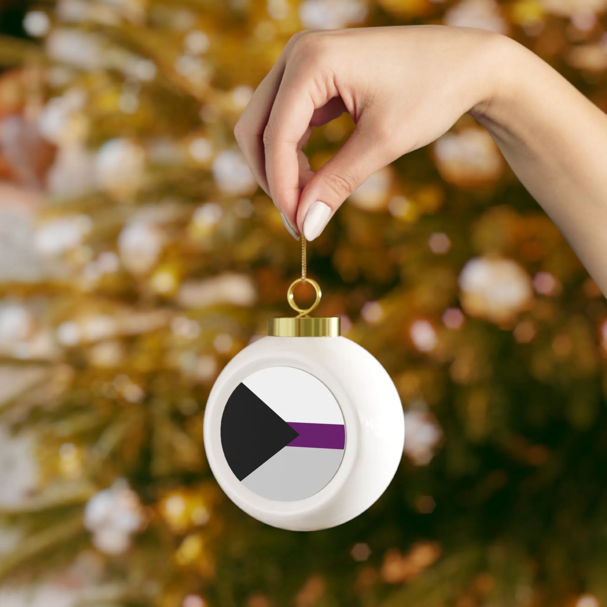 Demisexual Christmas Ball Ornaments - Holiday Decor with Elegant Designs