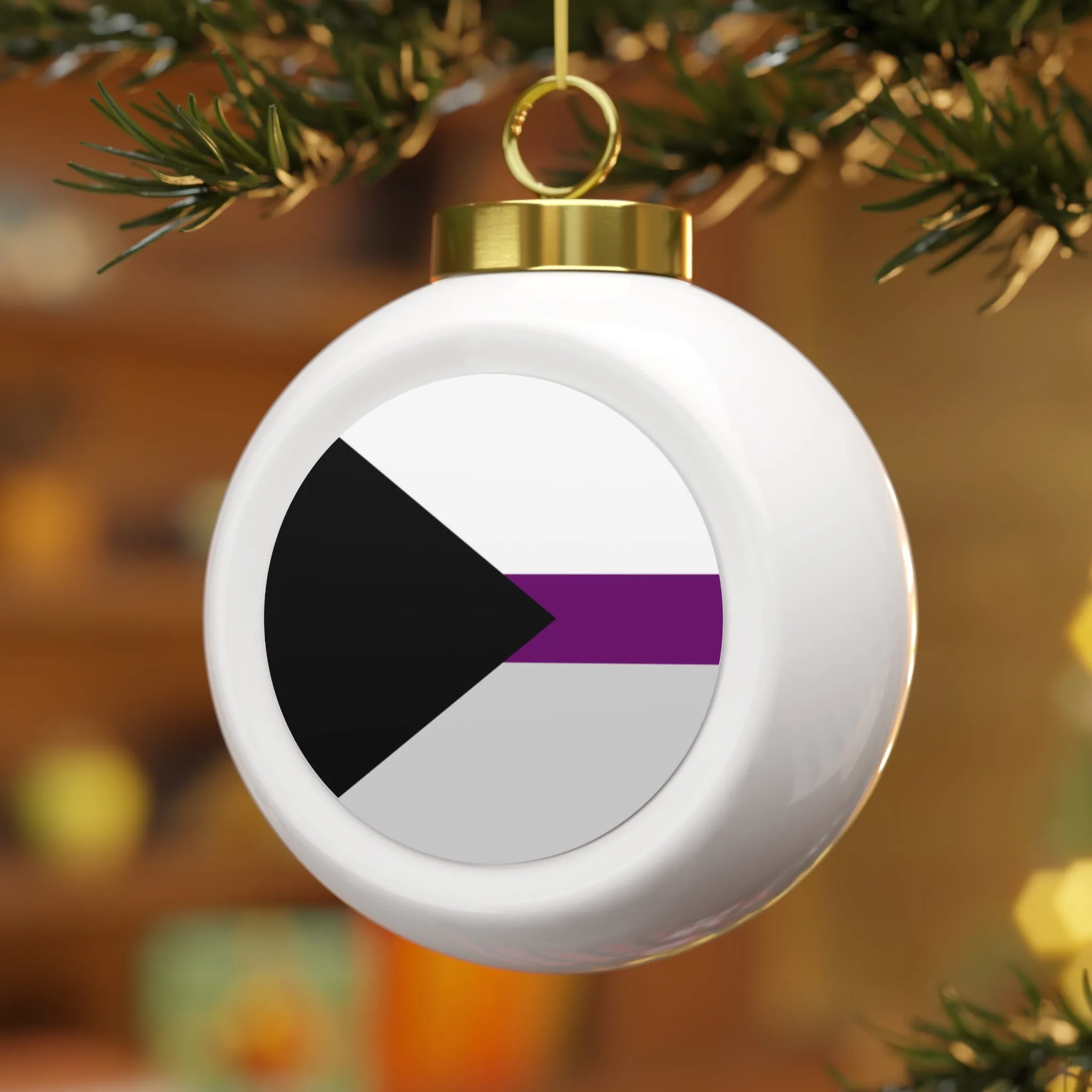 Demisexual Christmas Ball Ornaments - Holiday Decor with Elegant Designs
