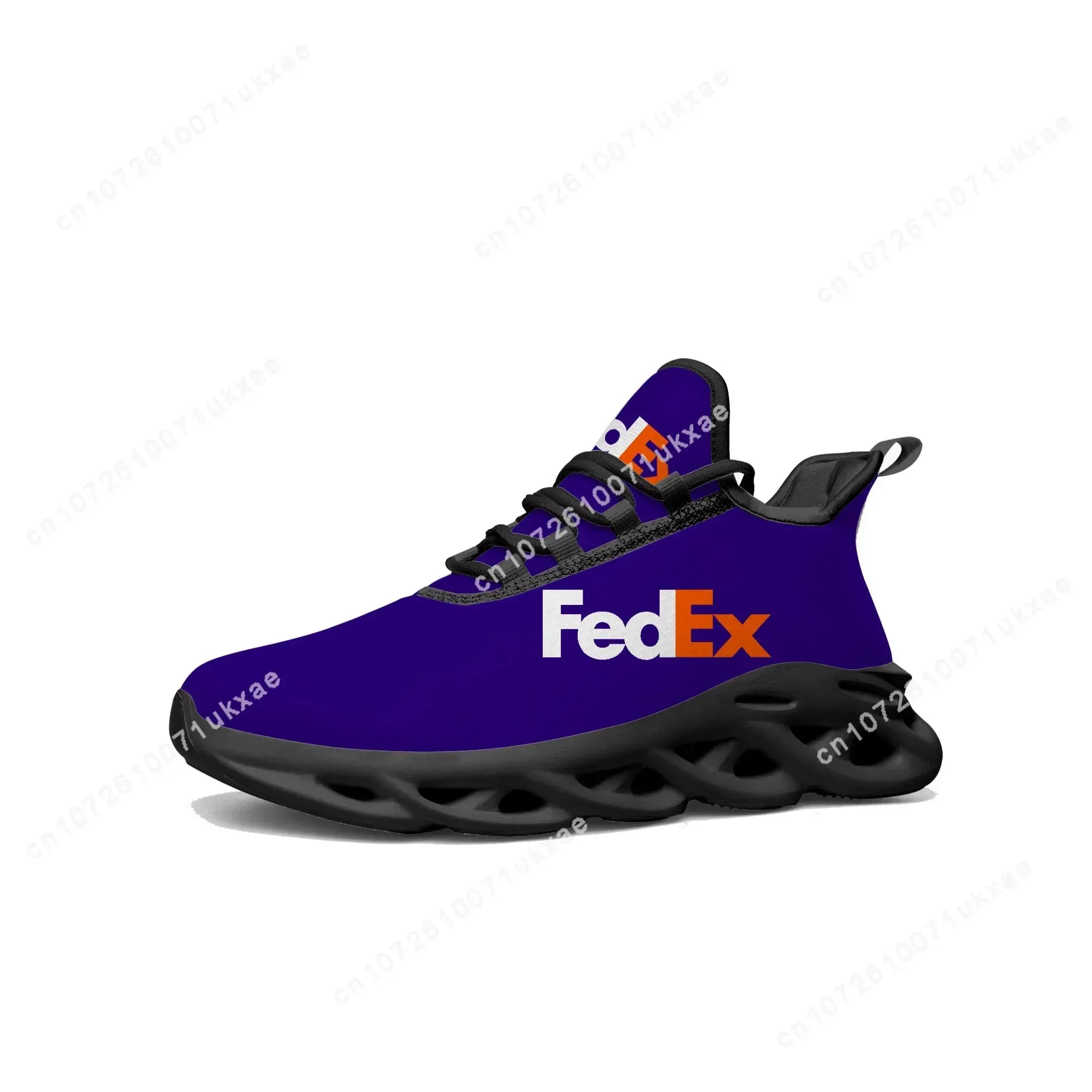 FedEx Flats Sneakers | Custom-Made Mesh Sports Shoes for Men & Women | Breathable, Lightweight, Hard-Wearing Lace-Up Design
