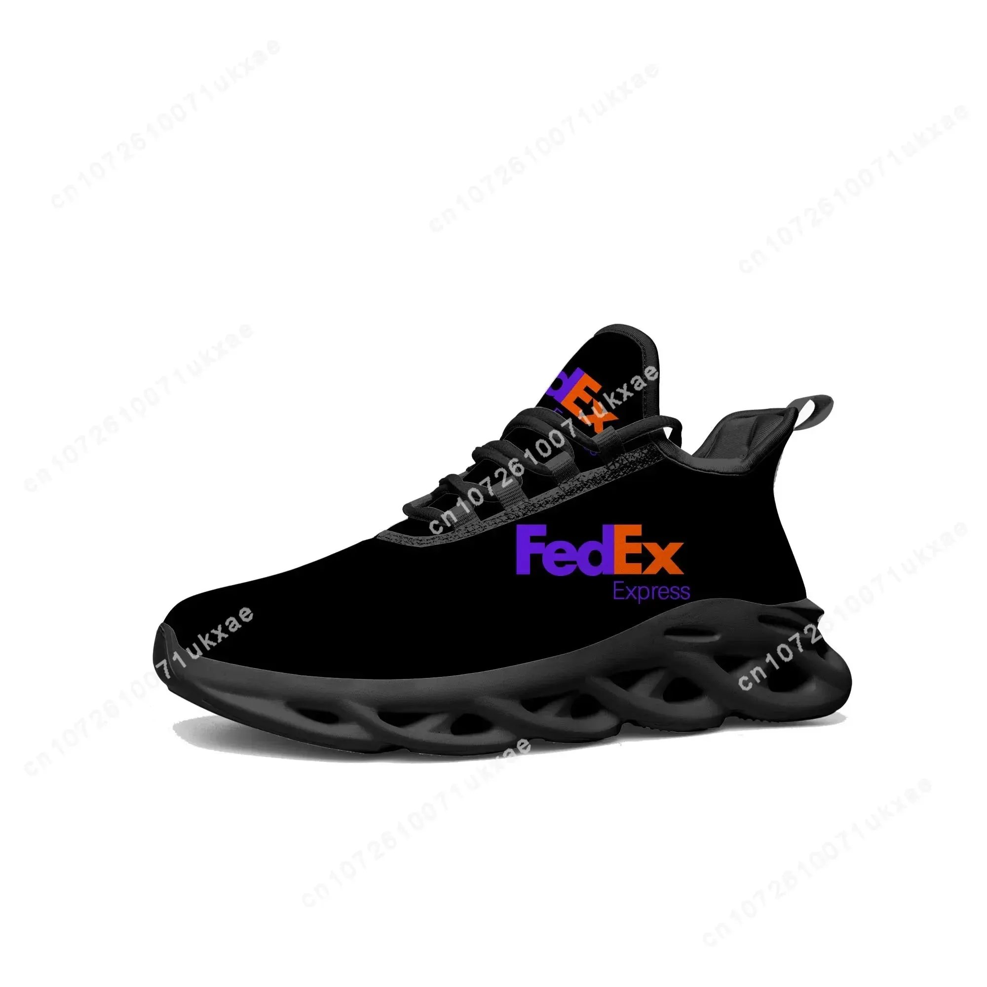 FedEx Flats Sneakers | Custom-Made Mesh Sports Shoes for Men & Women | Breathable, Lightweight, Hard-Wearing Lace-Up Design