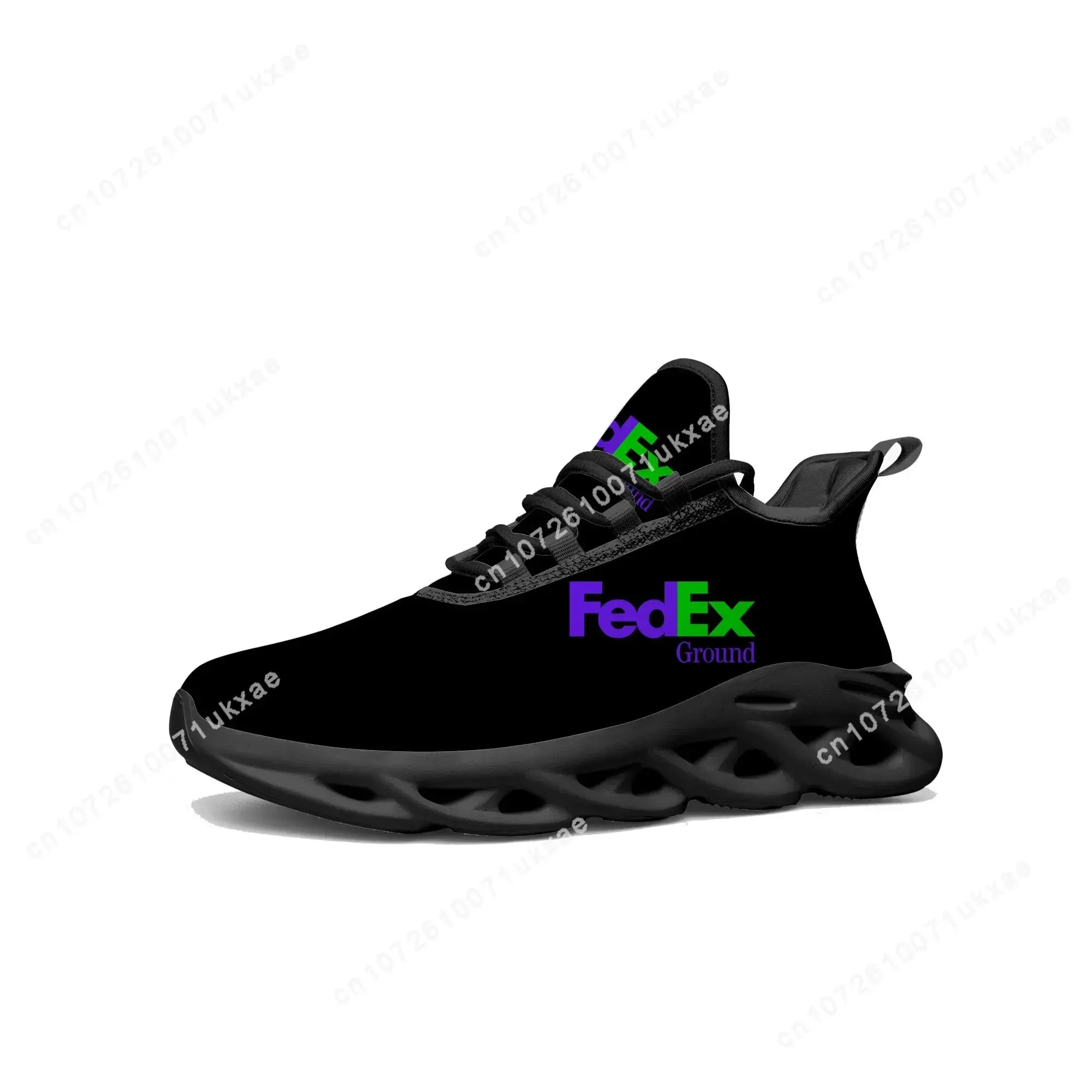 FedEx Flats Sneakers | Custom-Made Mesh Sports Shoes for Men & Women | Breathable, Lightweight, Hard-Wearing Lace-Up Design