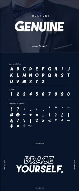 Genuine - Free Bold & Elegant Sans Serif Font