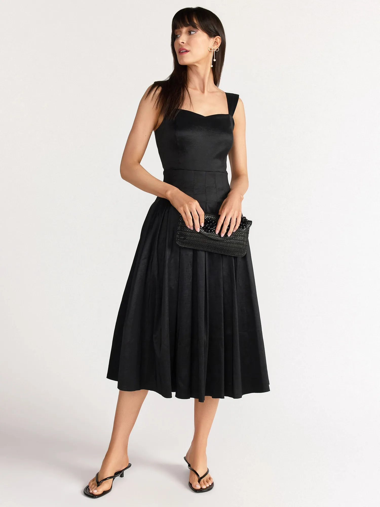 Just Me Sweetheart Pleated Dress - Brands We Love