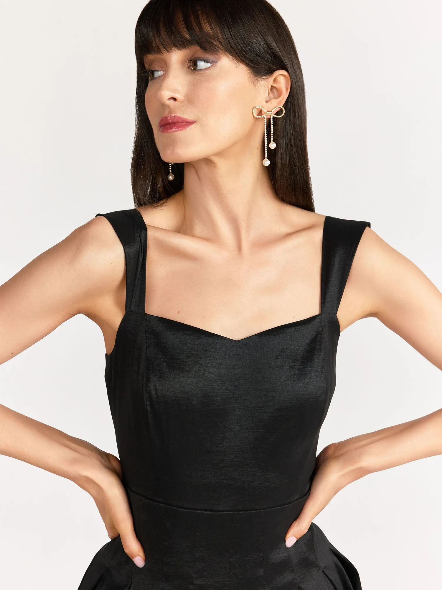 Just Me Sweetheart Pleated Dress - Brands We Love