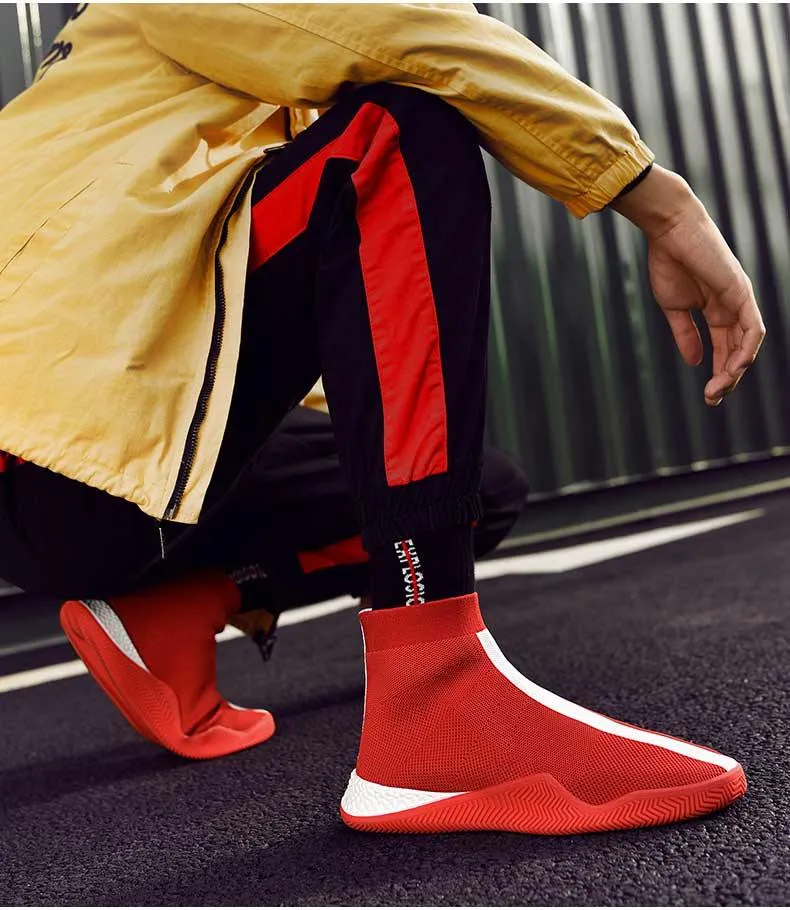 Mens Casual Lightweight Sock Sneakers