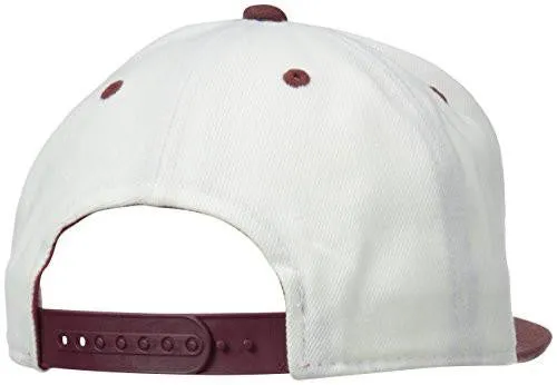 Mls Colorado Rapids Team Logo Two Tone Flat Brim Snapback Hat, One Size, White