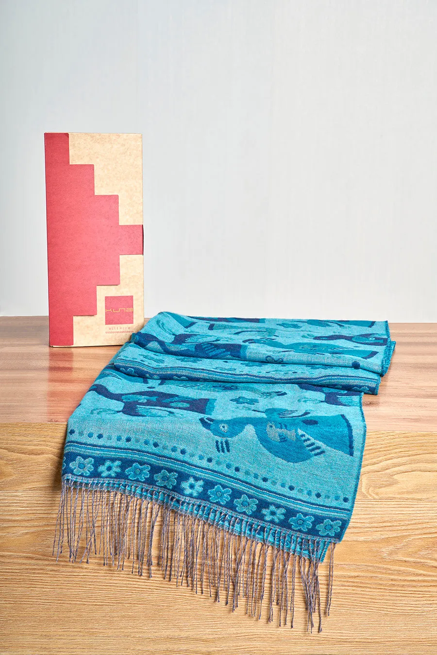 Nazca - 13 Shawl Baby Alpaca Color Blue