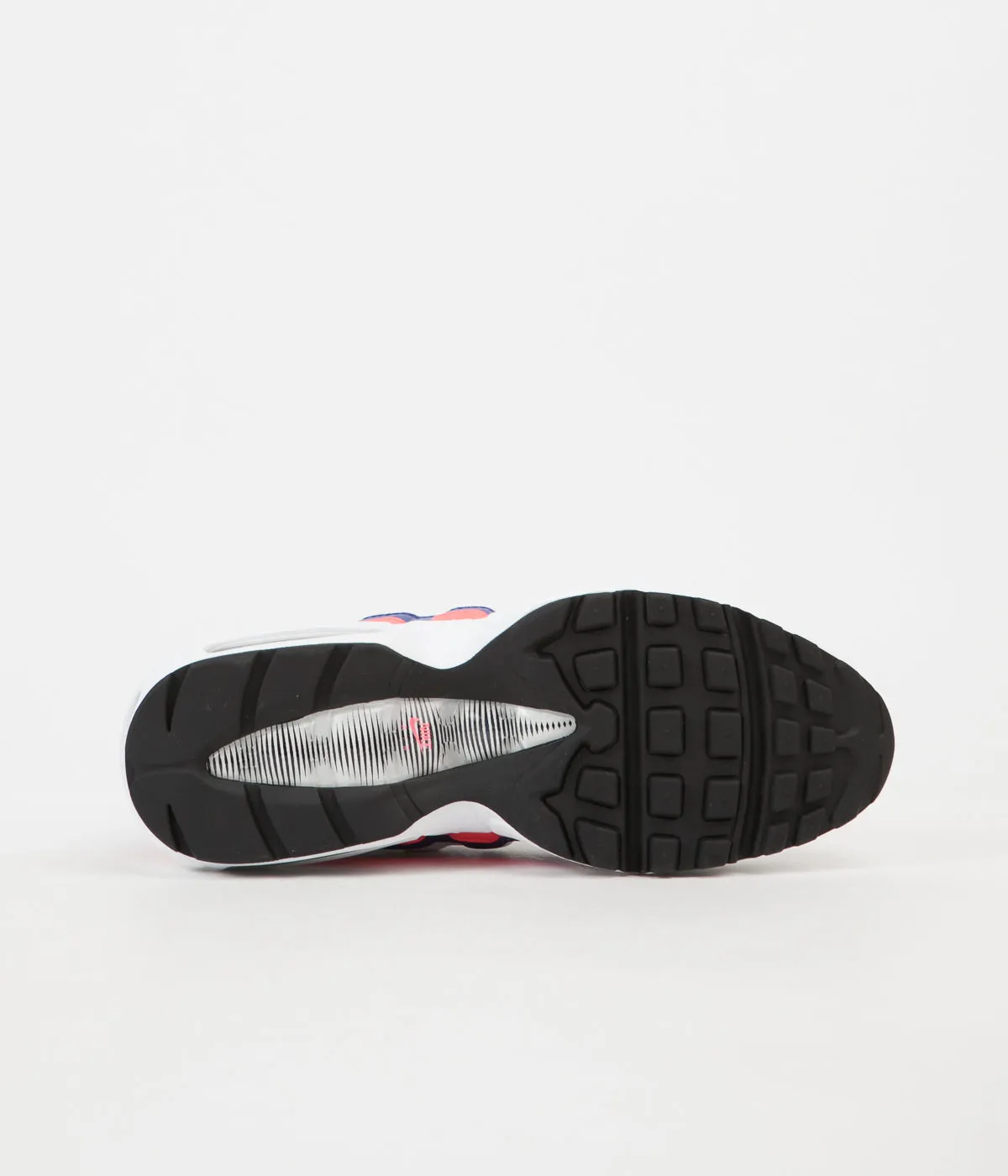 Nike Air Max 95 Essential Shoes - White / Black - Solar Red - Ultramarine