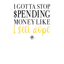 Nike Dunk Low “Michigan” | illcurrency Black T-Shirt (Gotta Stop Spending Money)