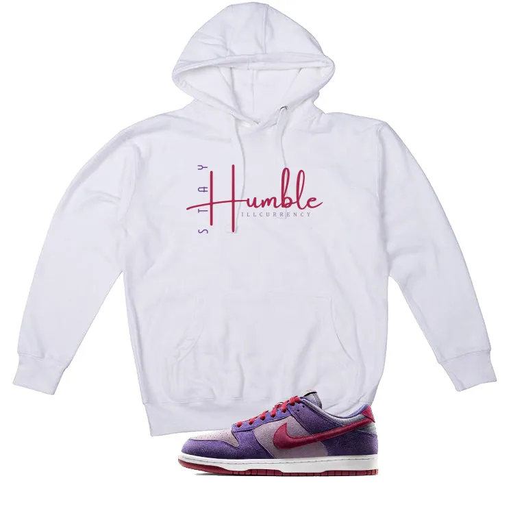 Nike Dunk Low “Plum” | illcurrency White T-Shirt (Stay Humble)