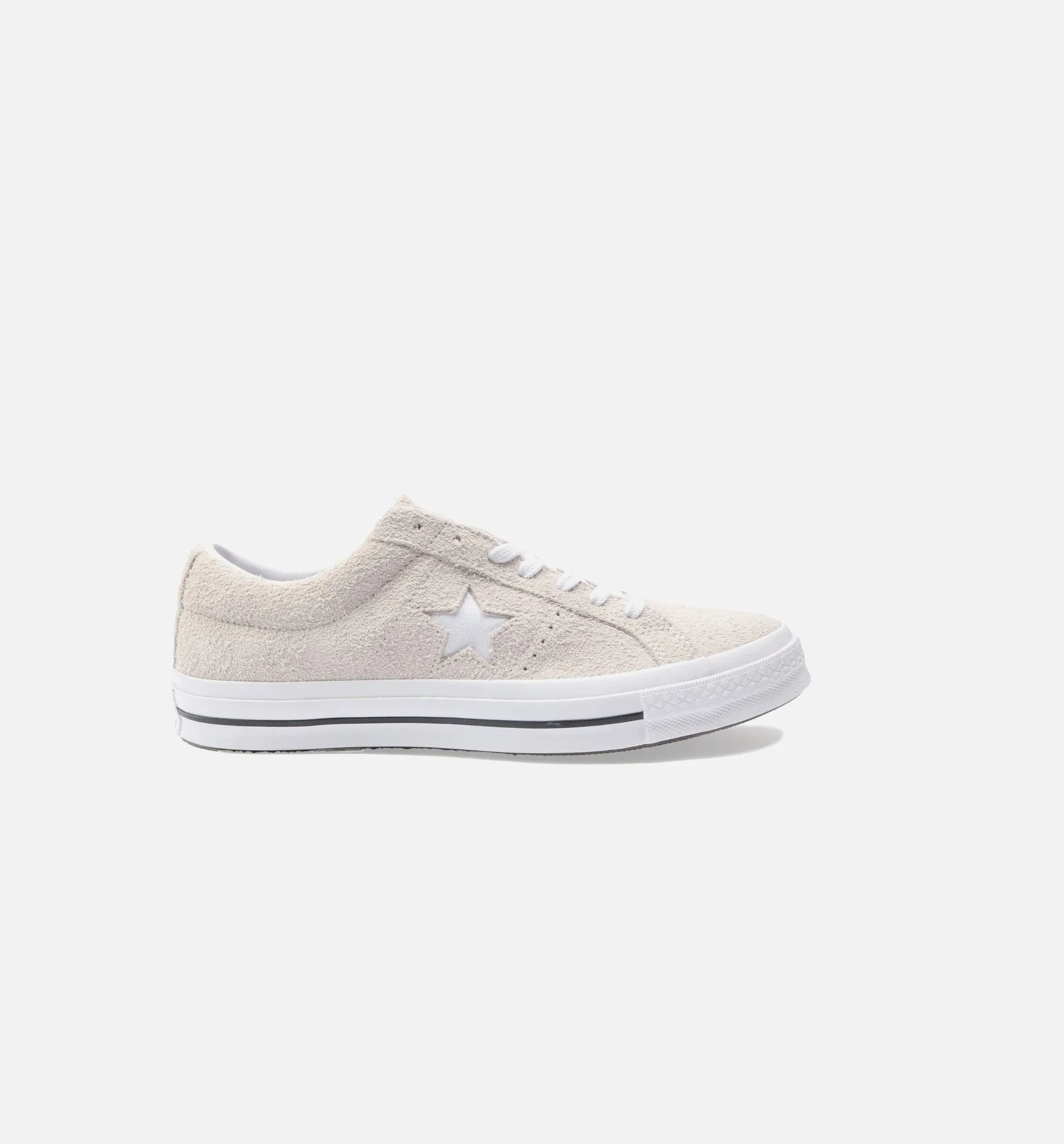 One Star Ox Low Suede Mens Shoes - White/White