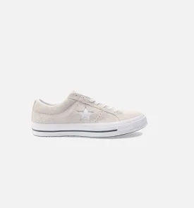 One Star Ox Low Suede Mens Shoes - White/White