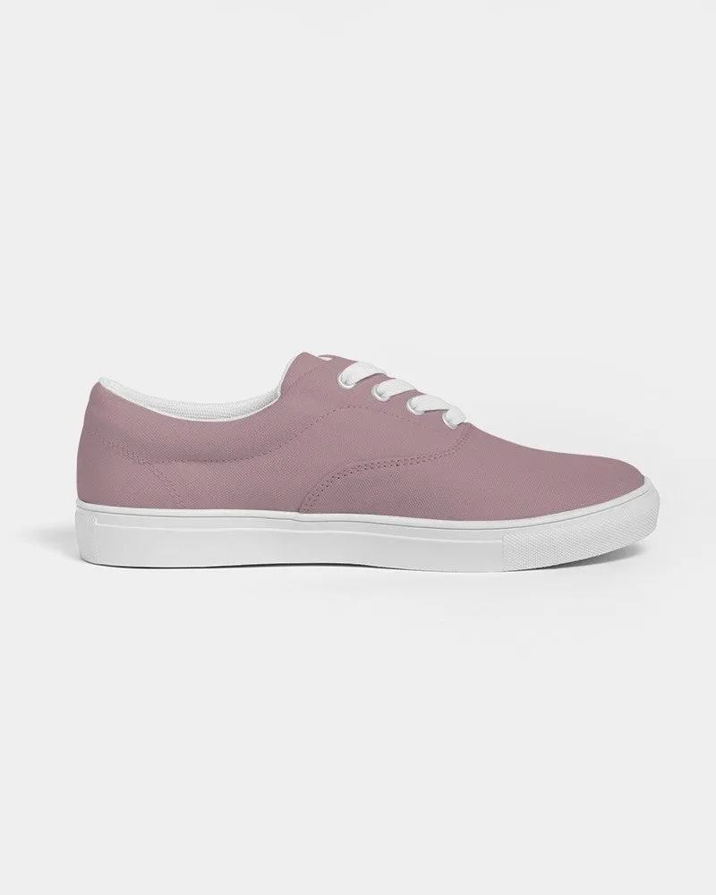 Shaded Pale Pastel Pink Brown Canvas Sneakers | Women's | C0M30Y8K30