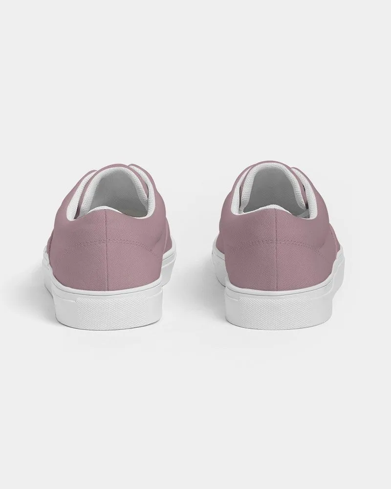Shaded Pale Pastel Pink Brown Canvas Sneakers | Women's | C0M30Y8K30