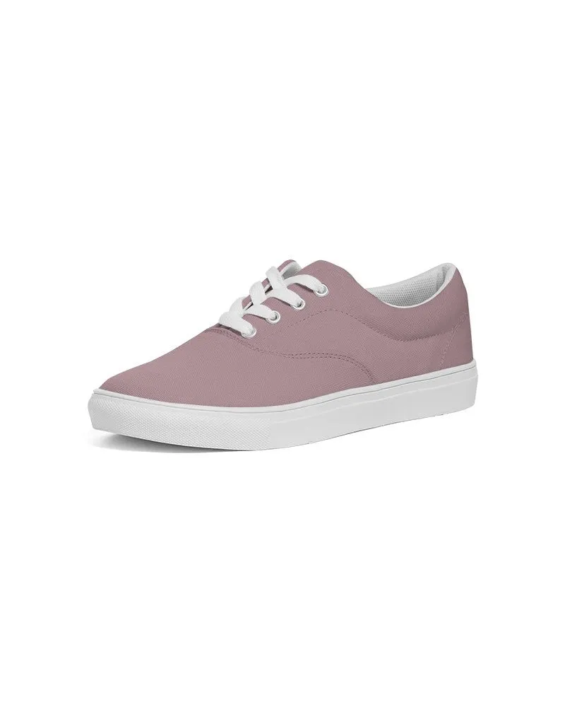 Shaded Pale Pastel Pink Brown Canvas Sneakers | Women's | C0M30Y8K30