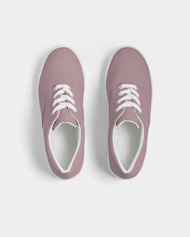 Shaded Pale Pastel Pink Brown Canvas Sneakers | Women's | C0M30Y8K30