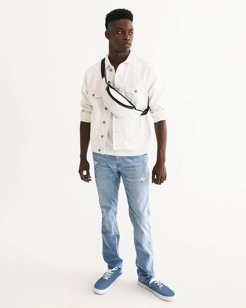 Shaded Pastel Blue Canvas Sneakers | Men's | C60M30Y0K30