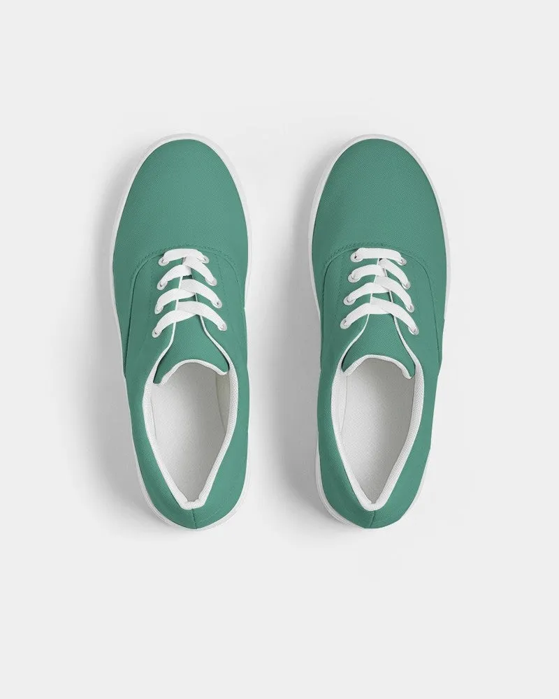 Shaded Pastel Green Canvas Sneakers | Women's | C60M0Y45K30