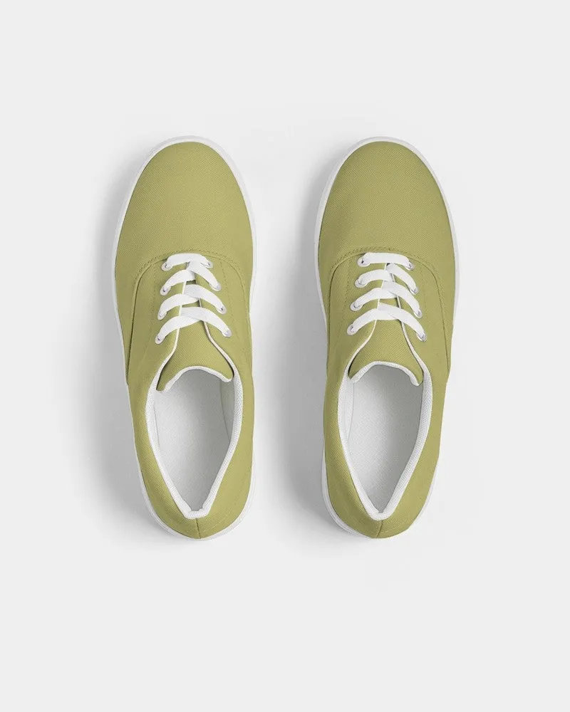 Shaded Pastel Yellow Canvas Sneakers | Women's | C0M0Y60K30
