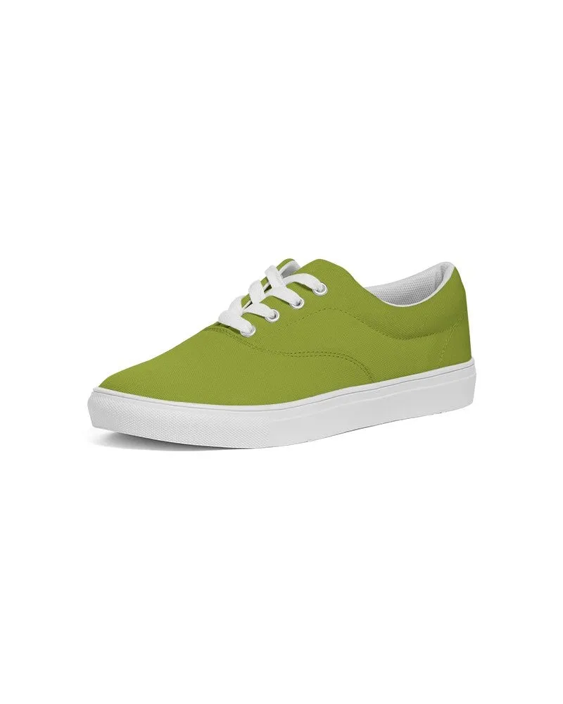 Shaded Warm Green Canvas Sneakers | Women's | C25M0Y100K30