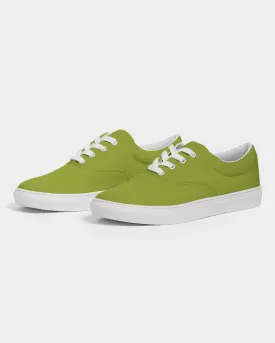 Shaded Warm Green Canvas Sneakers | Women's | C25M0Y100K30