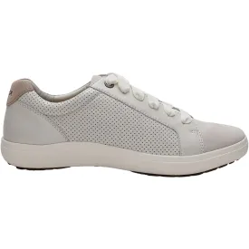 Women's Aetrex Courtney Chalk Pebbled Leather/Suede
